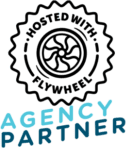 A circular emblem with a gear design contains the text Agency Partners Certified at its core, reflecting expertise in digital marketing services. Below, AGENCY PARTNER stands out in bold, light blue capital letters.