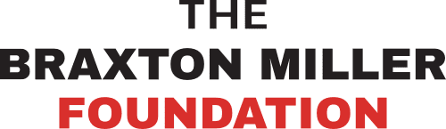 The text reads The Braxton Miller Foundation with Braxton Miller in black and Foundation in red below. Elevate your brand with our expertise; like a top digital marketing agency, we ensure impactful and meaningful connections.