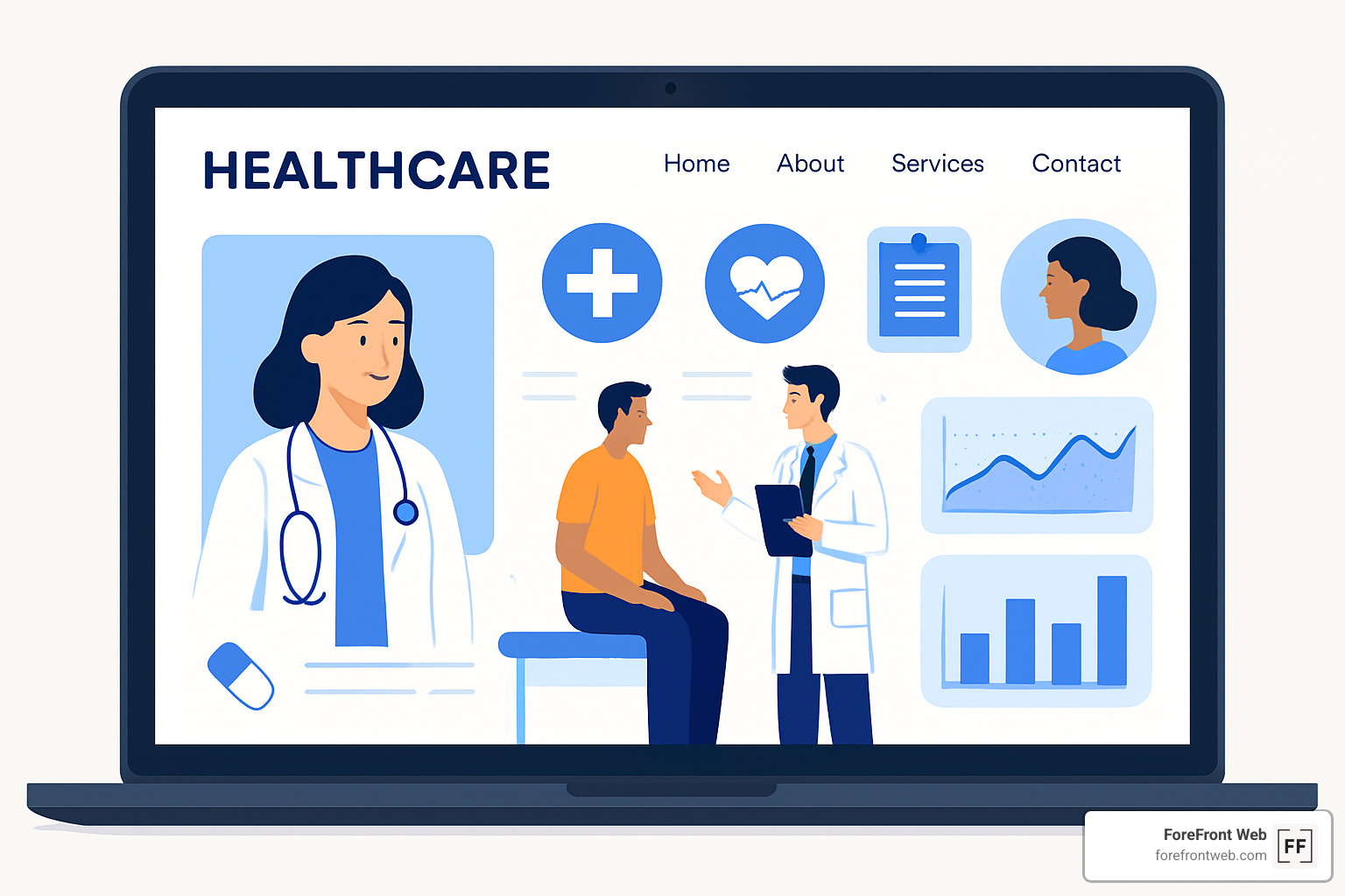 Healthcare web design trends